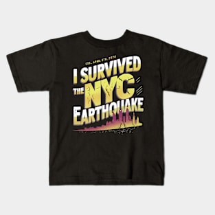 i survived the nyc earthquake 2024 Kids T-Shirt